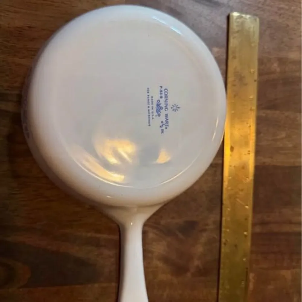 Vintage Corning Ware Cornflower Blue Individual Skillet Server with Handle
